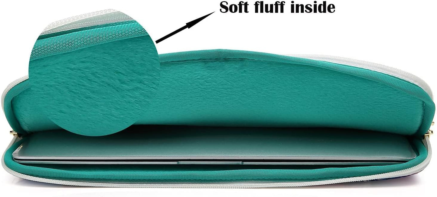Canvaslove Pink Chrysanthemum Laptop Sleeve Case Bag Cover with Pocket For MacBook Pro 16 and 16 inch HP Lenovo Dell ASUS Acer Notebook Computer