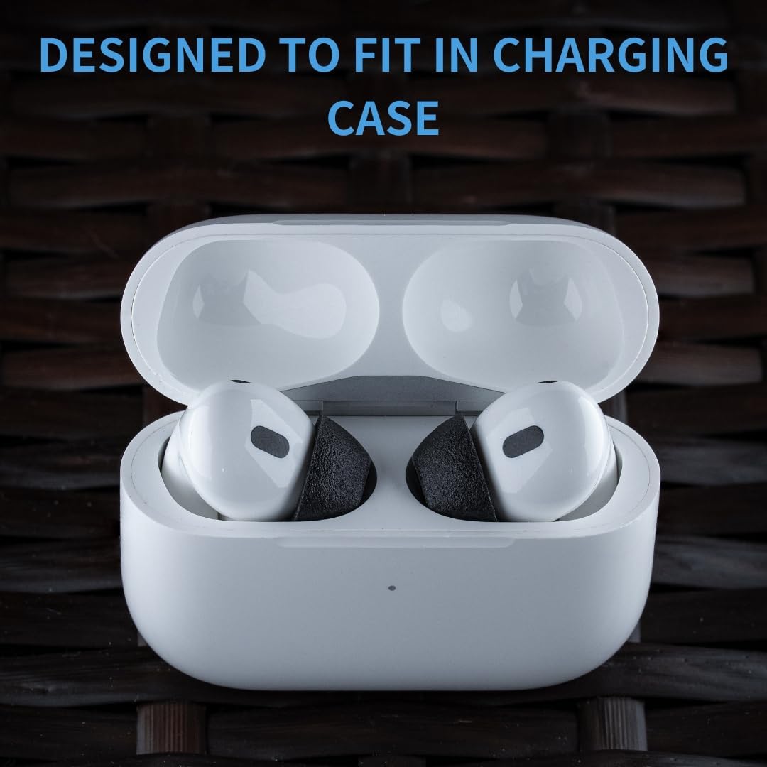 Comply TrueGrip MAX | Premium Memory Foam Replacement Earbud Tips for Apple AirPods Pro 1 & 2 | Long Lasting Comfort, Extreme Durability, Secure Fit, Superior Noise Isolation| Black (Small) (3 Pairs)