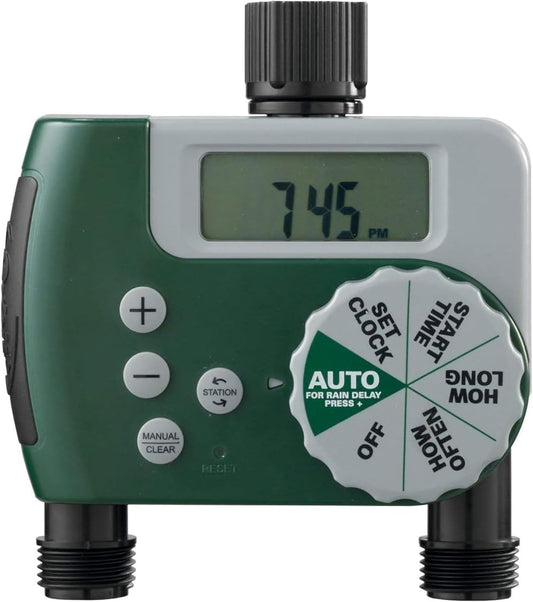 2-Pack Orbit 58910 Digital 2 Outlet Hose Faucet Timer