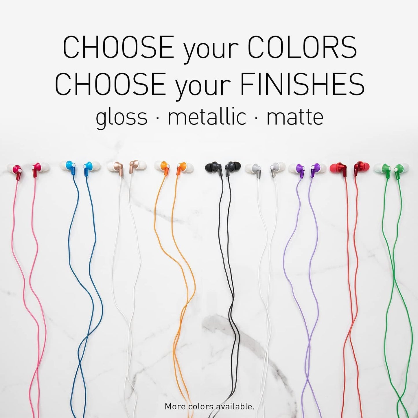 Panasonic ErgoFit Wired Earbuds, 3.5mm Jack In-Ear Headphones Wired with Dynamic Crystal-Clear Sound and Ultra Soft Ergonomic Custom-Fit Earpieces (S/M/L), for Phones and Laptops - RP-HJE120-R (Red)