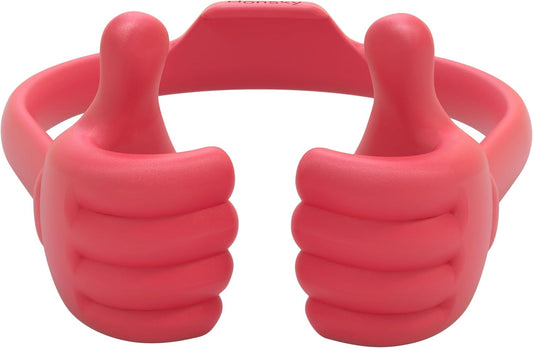 Honsky Thumbs Up Tablet Stand - Universal Cute, Light Red Tablet Holder for Desk