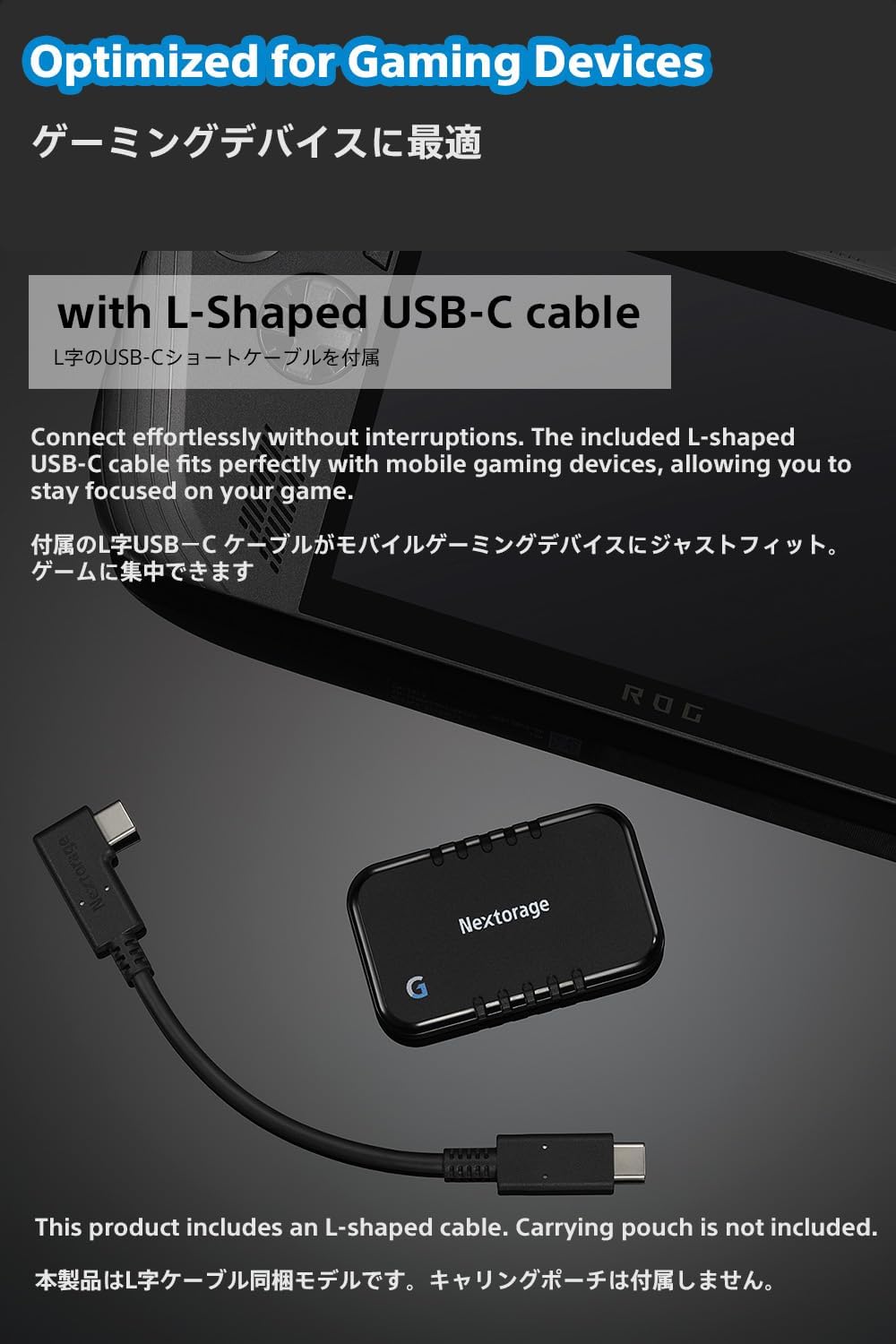 Nextorage Japan 2TB USB3.2 Gen2 Poratable SSD NX-P2SE G sereis Type-C Compact and Fast Speed (max Read 1000MB/s)
