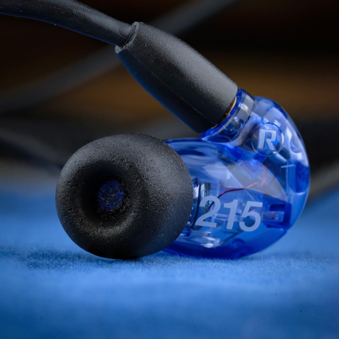 Comply 100 Core Series | Memory Foam Replacement IEM Ear Tips for Etymotic, Westone, Klipsch & More | Superior Noise Isolation, Ultimate Comfort, Secure Fit | Oval, Black, (S/M/L) (3 Pairs)