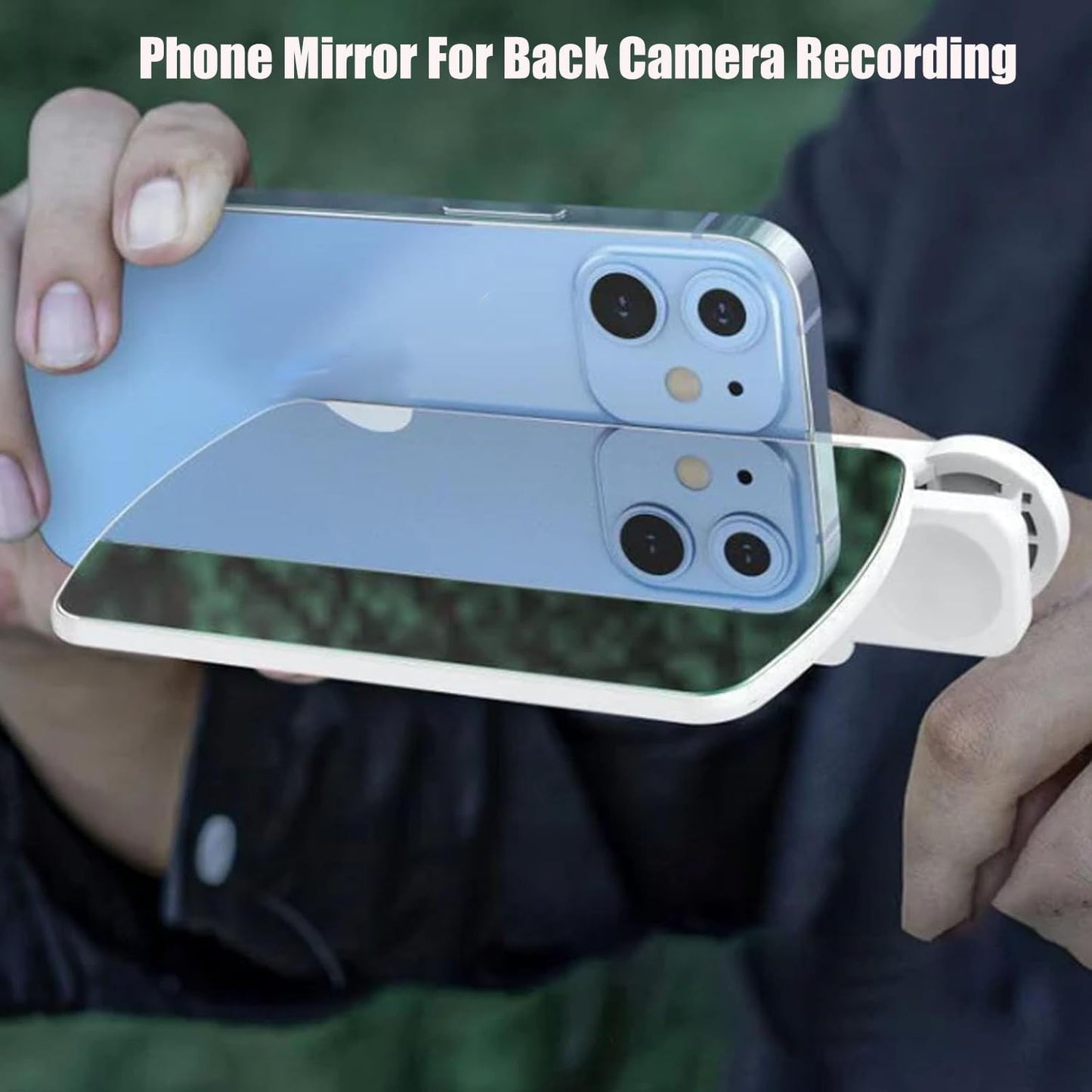 Mirror Effect Lens - Capture Stunning Reflections Instantly,Camera Mirror Reflection Clip for Back Camera Recording, Adjustable Hd Glass Phone Shooting Reflection Mirror (Mix)