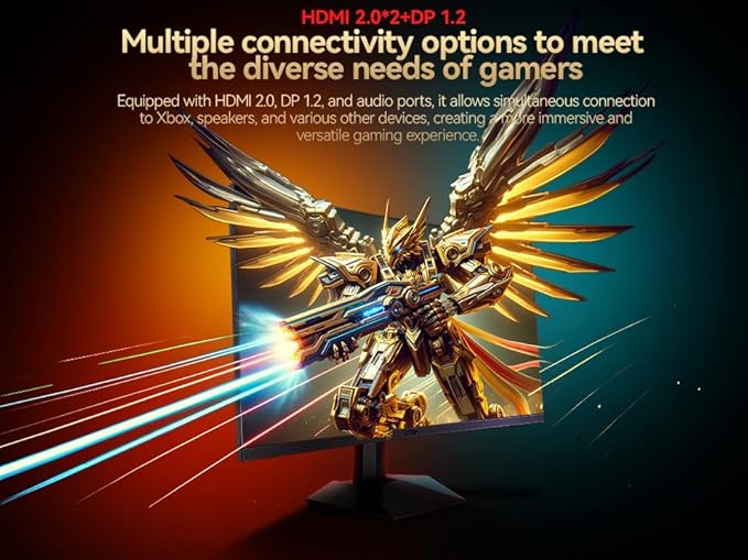 GTek 27 Inch Curved 280Hz 240Hz Gaming Monitor FHD 1080P, 1500R Curve Computer Monitor, 1920 x 1080P, VA 1ms MPRT,FreeSync, DisplayPort/HDMI, 90% DCI-P3 - F2740C