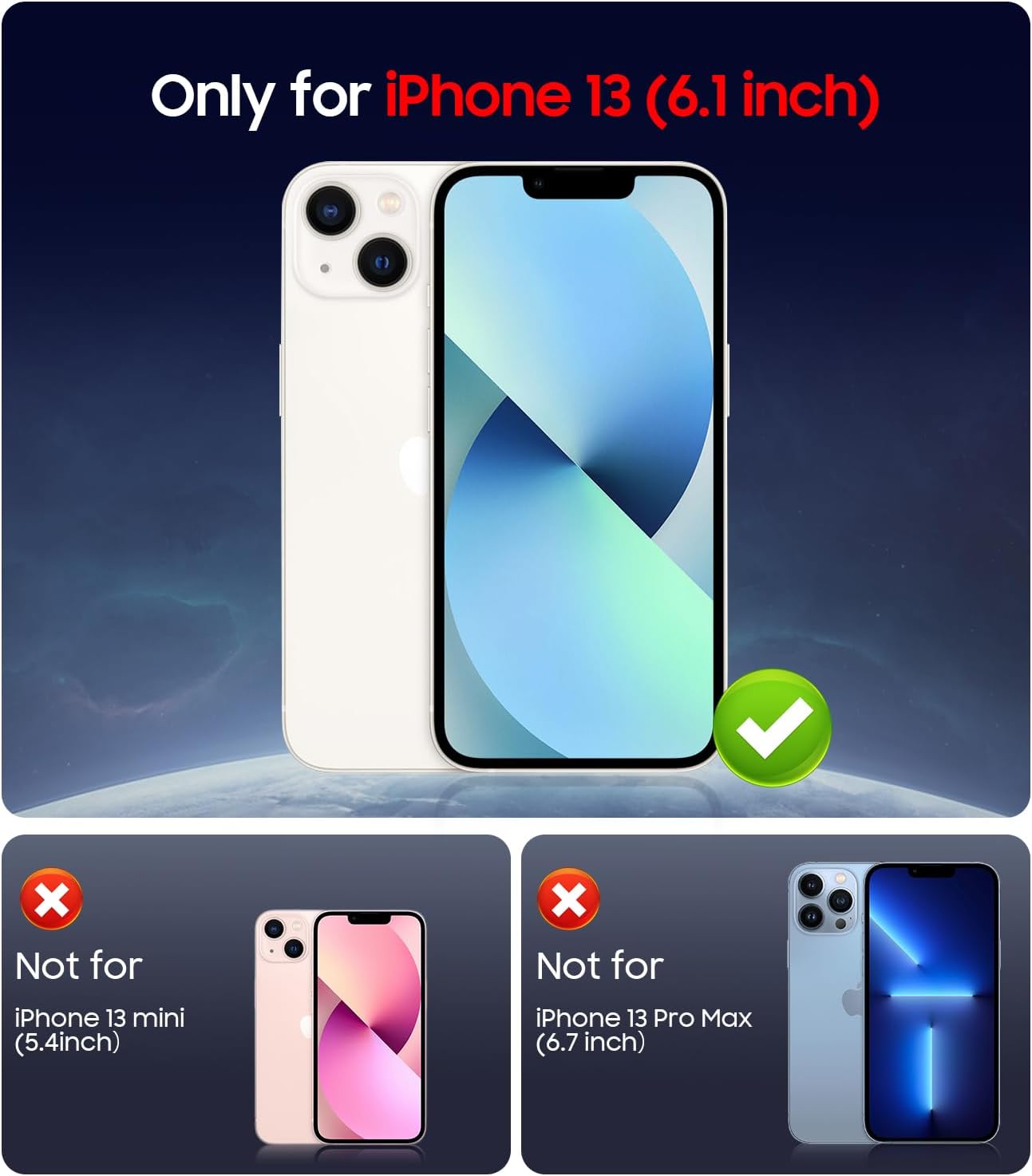 Magnetic for iPhone 13 Case [Compatible with MagSafe][Built-in Camera Lens Protector] Slim Soft Silicone Bumper Shockproof Metallic Luster Phone Case (Blue)