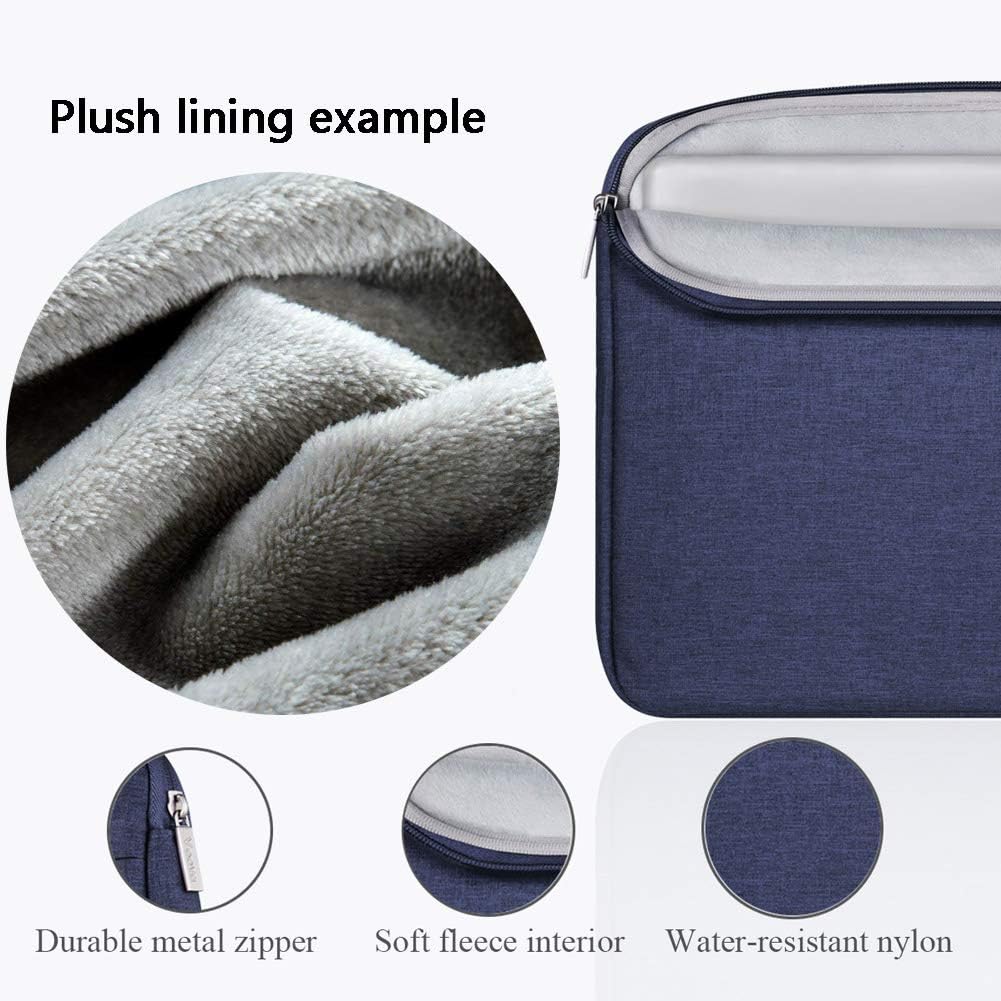 Voova Laptop Sleeve Carrying Case 15.6 16 Inch,Slim Computer Cover Bag Compatible with MacBook Pro 15/16, Dell xps 15,15-16 Inch HP Dell Asus Acer Laptop, Blue