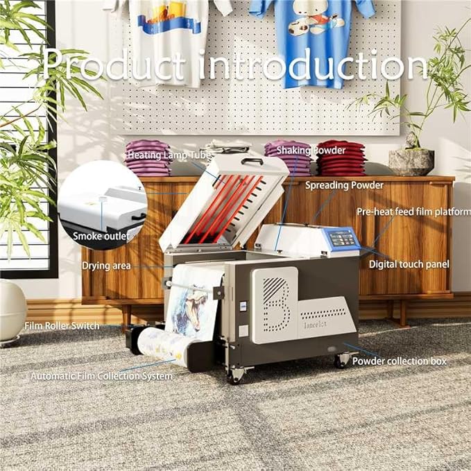 Lancelot M1630 Pro-DTF Printer Bundle: 2X Faster Auto-Curing T-Shirt Press with Smart Ink System & Dual Paper Handling - Complete Fabric Printing Solution for Shirts/Hoodies/Bags