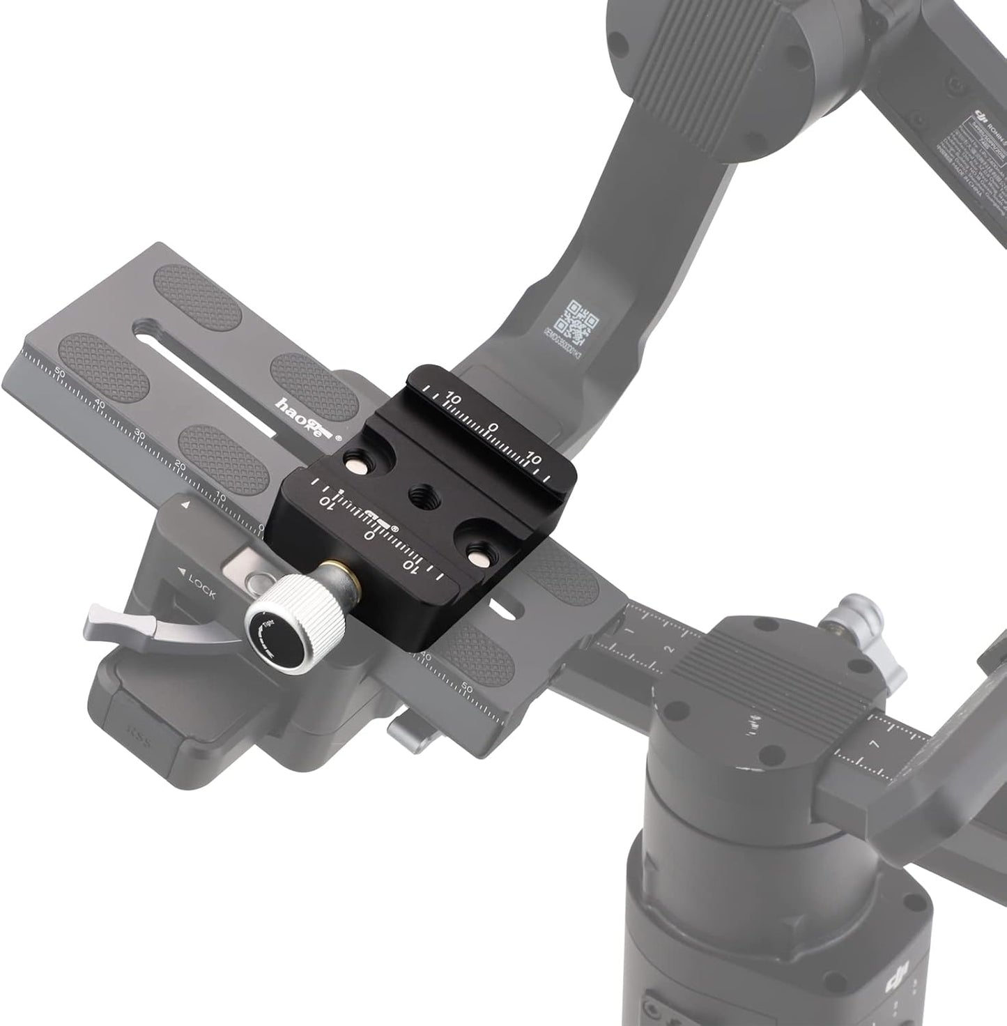 Haoge CP-40 DSLR and Mirrorless Quick Release Clamp for Arca-Type Standard Conversion Heighten Riser Compatible with DJI Ronin S/SC ZHIYUN Crane Series Weebill S Gimbal Manfrotto Tripod Ball Head