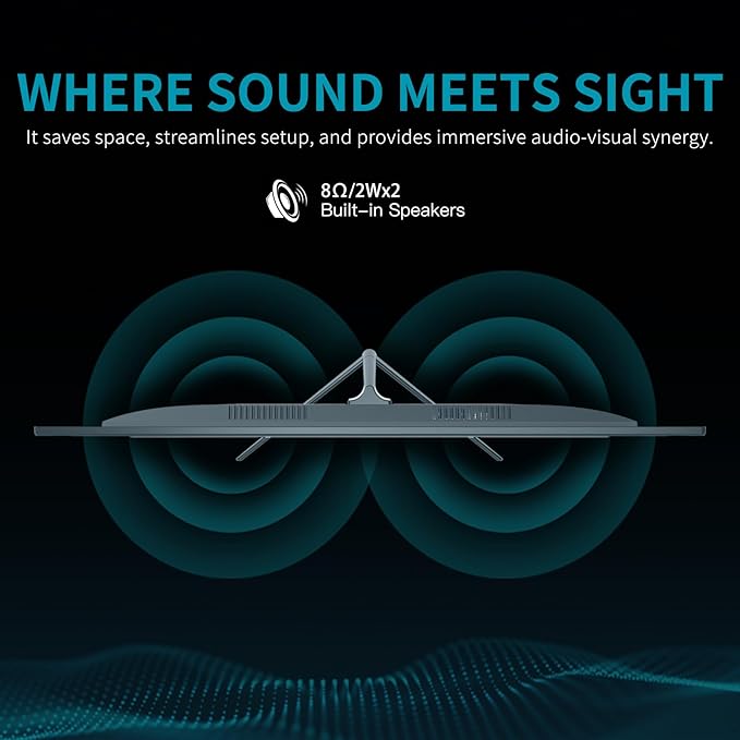 24 Inch FHD IPS Gaming Monitor, 180Hz, 1ms, HDMI VGA Ports VESA Compatible, Tilt Adjustable, Borderless Design, Multi-Screen Capability, AMD FreeSync & G-Sync Compatible, Build-in Speakers