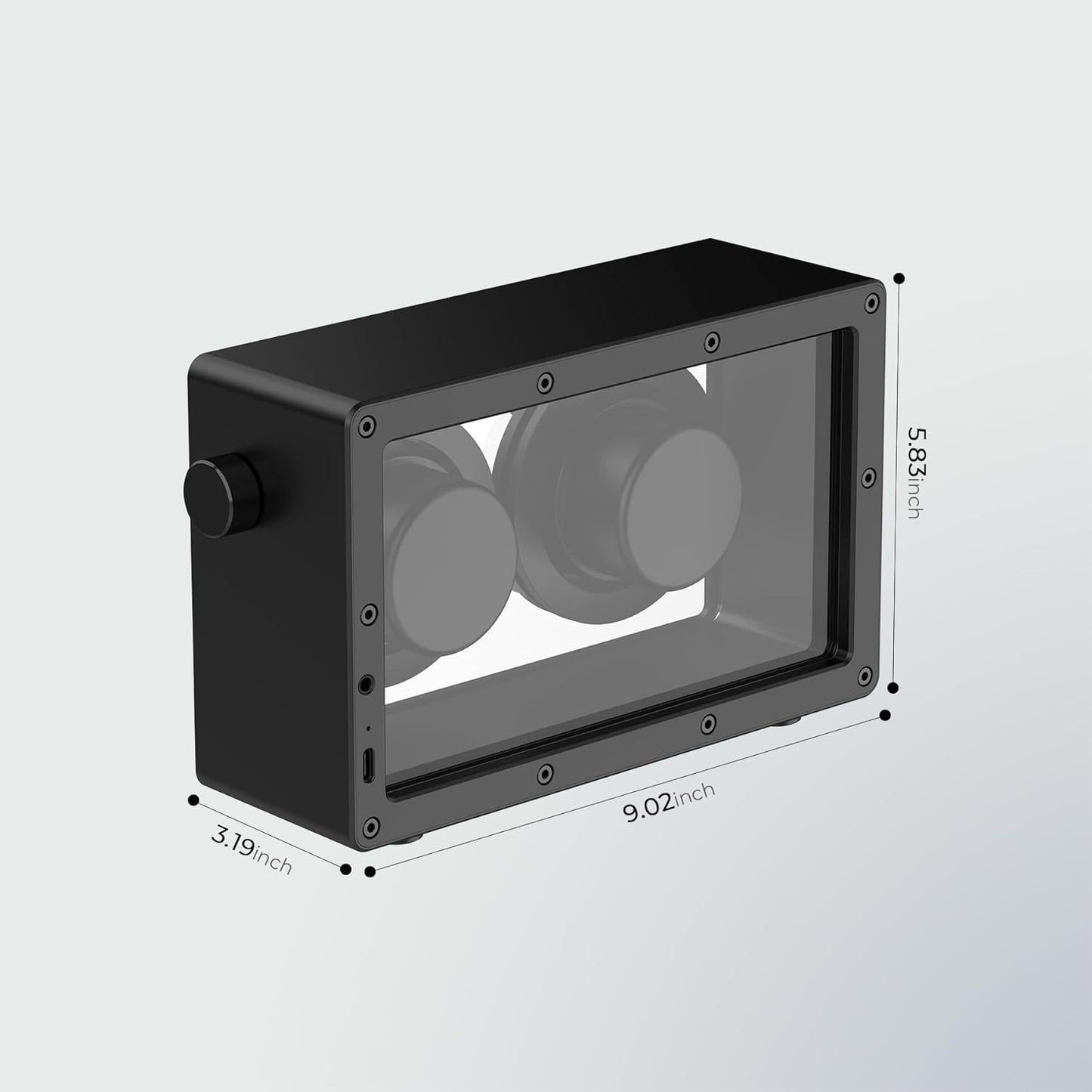 Cassette Portable Bluetooth Speaker, 20W Minimalist Speakers Bluetooth Wireless Loud, HD Powerful Sound and Wide Compatibility V5.3 for Indoor Outdoor - Black