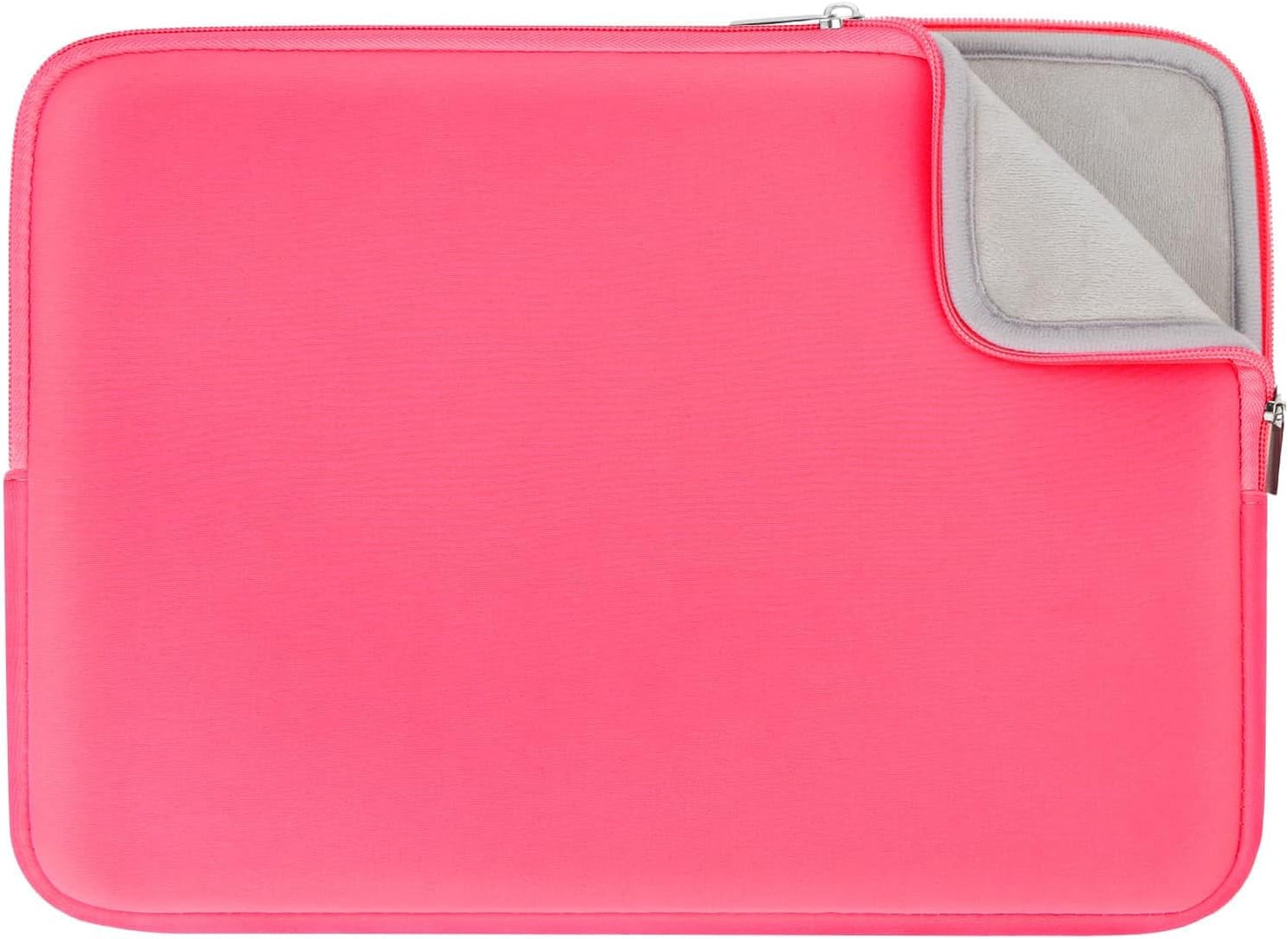 RAINYEAR 16 Inch Laptop Sleeve Protective Soft Case Padded Zipper Cover Specially Compatible with 16" MacBook Pro/Max M1 M2 M3 M4 A2141 A2485 A2780 A2991 A3403 A3186 (Bright Pink, Upgraded Version)