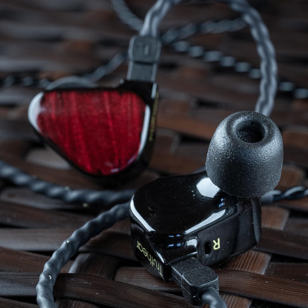 Comply 600 Core Series | Memory Foam Replacement IEM Ear Tips for Truthear, Sennheiser, Moondrop & More | Superior Noise Isolation, Ultimate Comfort, Secure Fit | Black, Medium (3 Pairs)