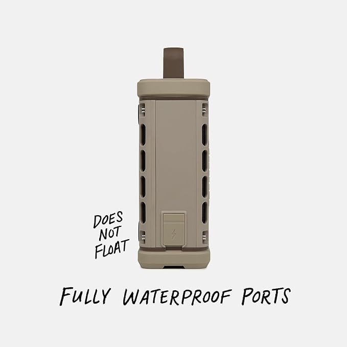 Turtlebox Ranger: Loud! Outdoor Portable Bluetooth 5.4 Speaker | Rugged, Waterproof, Ultra-Portable | Plays to 105db, Deep Bass, Shockproof, Unlimited Pairing for Full Stereo Experience, Tan