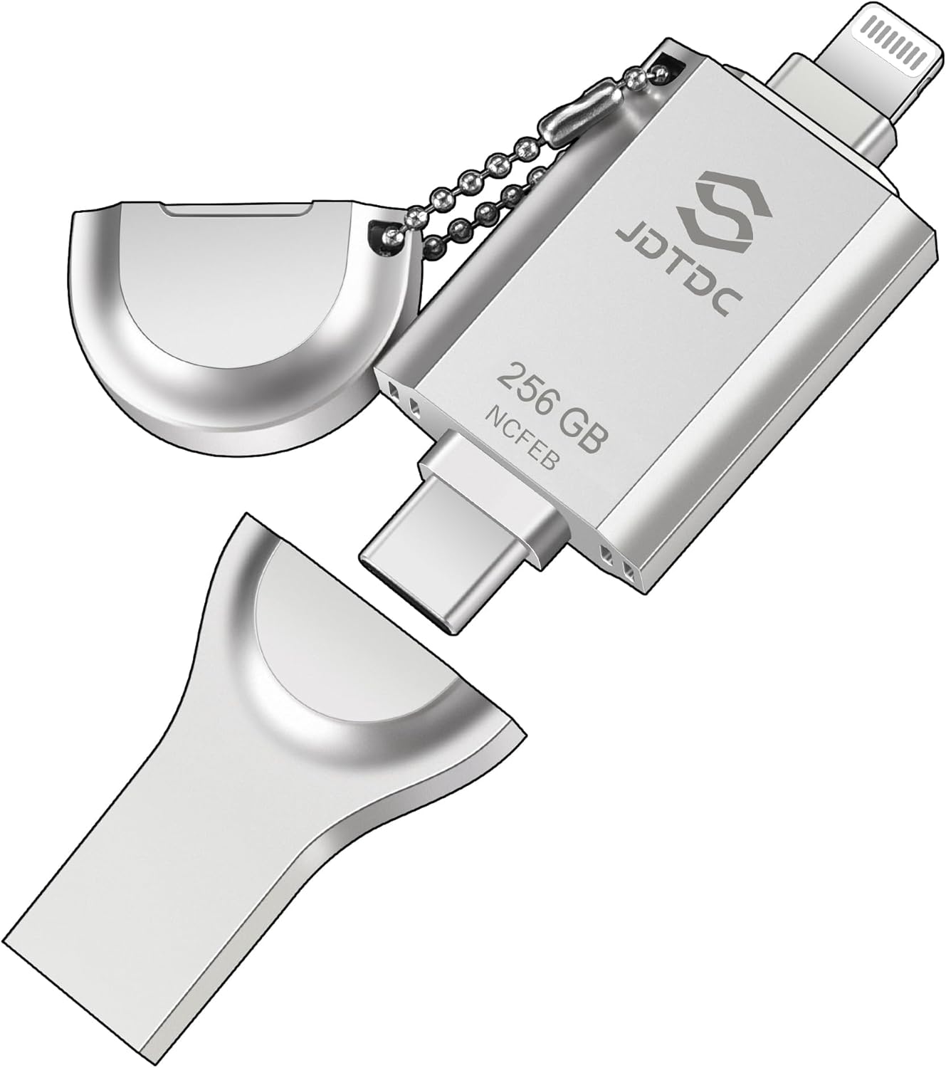 MFi Certified 256GB 3-in-1 Photo-Stick-for-iPhone-USB-Flash-Drive Photo-Storage-Stick-iPhone-Thumb-Drive External-Storage-Mobile-for-Android iPad Type-C Flash Drive Photo-Stick for iPhone 16/15/14