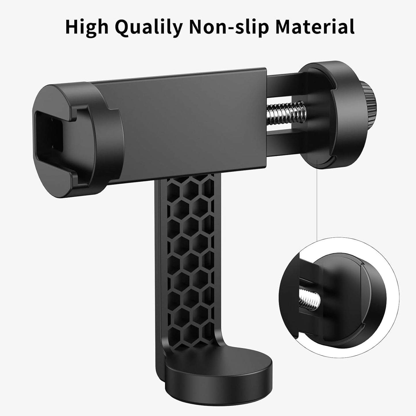 VRIG Smartphone Tripod Mount Adapter with 1/4 inch Screw Cold Shoe, Vertical and Horizontal Phone Holder Rotatable Bracket, Adjustable Clip for iPhone, Android, Selfie Stick, Camera Tripod Stand