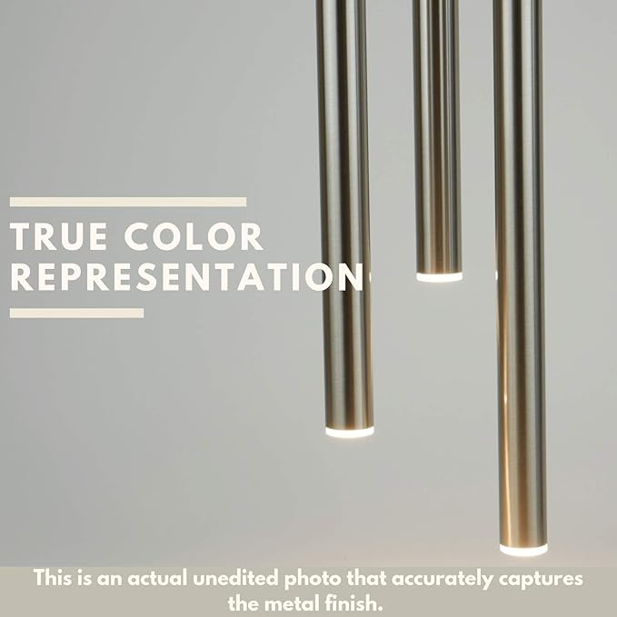 ALTAIR 13 Mini Pendant Lighting Black-Nickel - LED Hanging Light Fixture for Kitchen Island, Bar, Foyer - Cluster Pendants - Dimmable, Adjustable Wire, Lamp Bulb Included