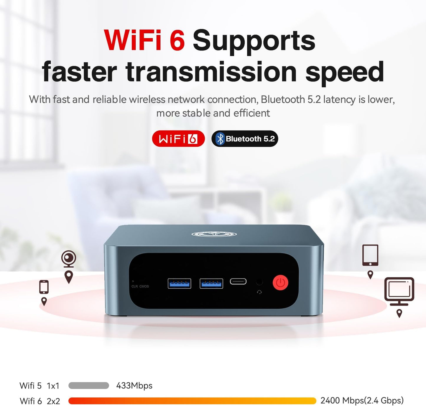 TRIGKEY S6 Mini PC 6800U(8C/16T, Up to 4.7GHz), Ryzen7 32GB LPDDR5 1TB M.2 NVMe SSD, Mini Desktop Computers, Triple Display/WiFi6/BT5.2, DP+HDMI+Type-C Output/USB3.2, Home/Office/Education/Gaming