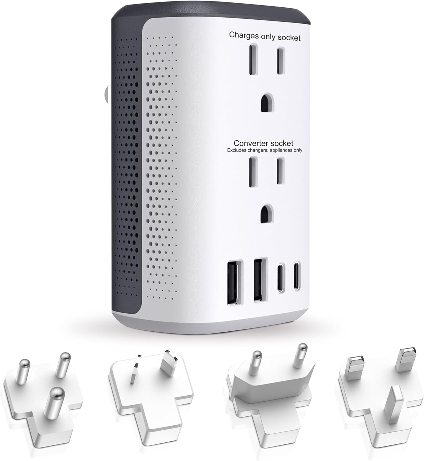 Voltage Converter Us to Europe, 220v to 110v Power Adapter, European Plug Power Converter 2500w, Transformer for Curly Hair Dryer, Travel Adapter Worldwide Step Down，