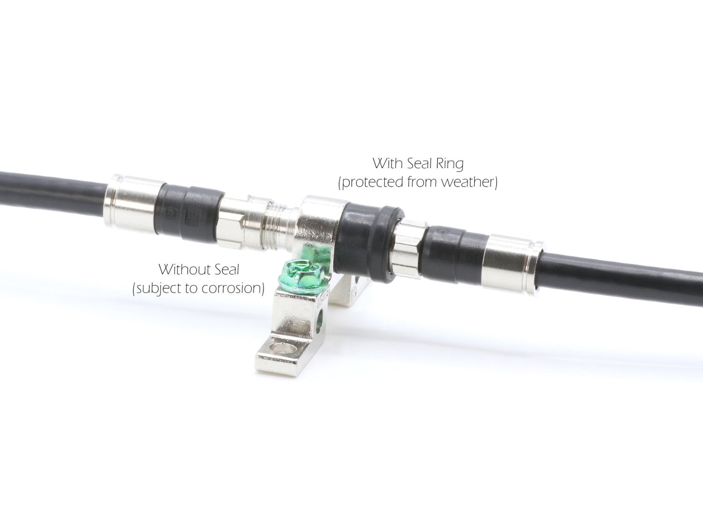 THE CIMPLE CO Coaxial F (F81) Weather Seal Boot - for Coax Ground Blocks, splitters, or Other F Connectors - Creates a Water Tight Seal (Grommet) - (10 Pack)
