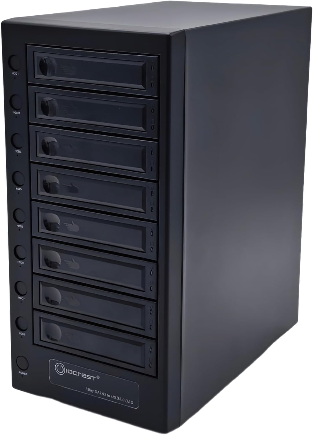 USB 4.0 (40Gbps) Type-C 8 Bay 2.5 Inch and 3.5 Inch SATA Hard Drive External Hard Drive Enclosure