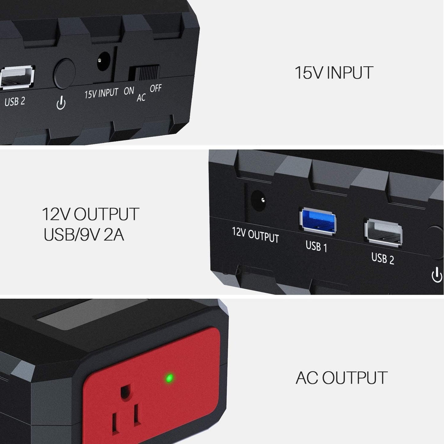 SinKeu Portable Power Bank with AC Outlet, 88.8Wh Portable Laptop Charger, Portable Power Station Outdoor Generators Portable for Home Backup Outdoor Emergency