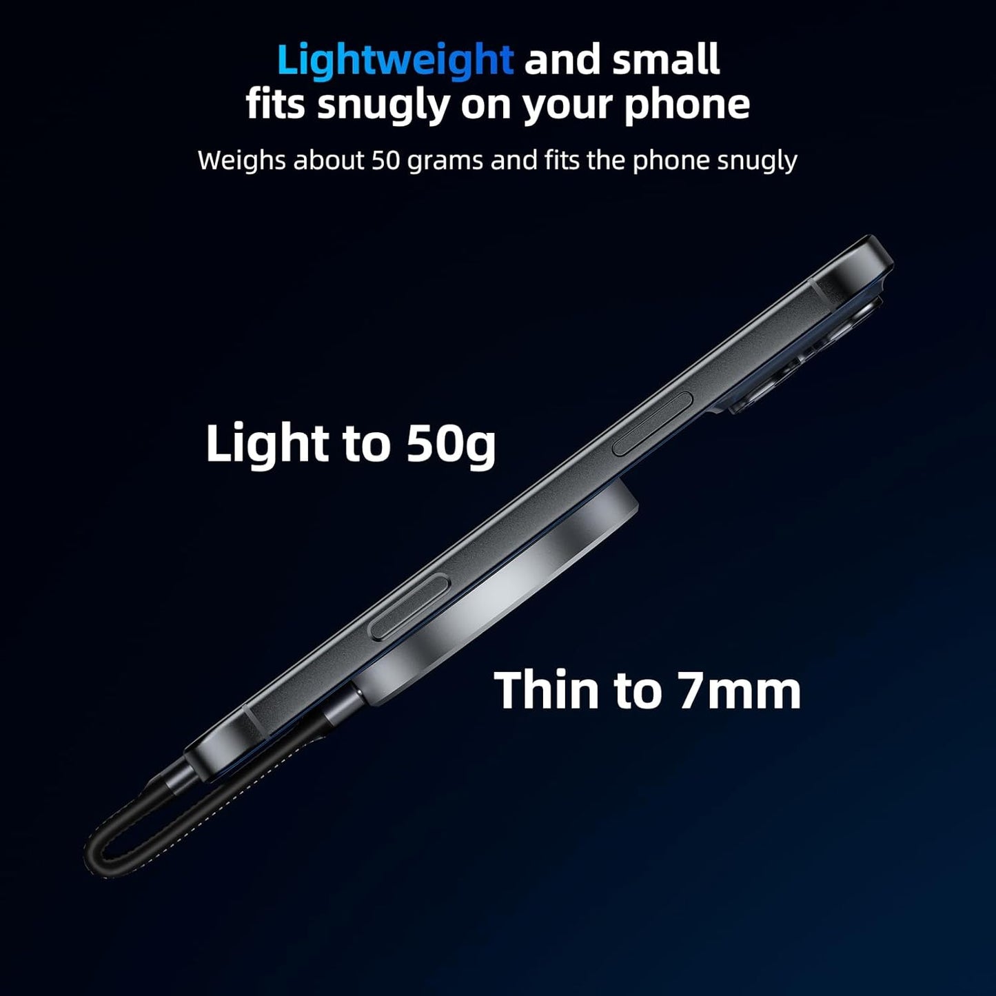 SAN ZANG MASTER Magnetic Portable Solid State Drives: Ultra-Thin, Portable Design for Secure Grip, Easy Connectivity, and Reliable Performance (1, TB)