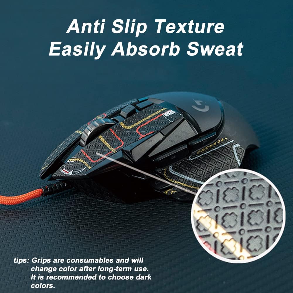 Grip Tape for Lamzu Atlantis Maya - Anti-Slip,Enhanced Control, Sweat Resistance,Improves FPS Gaming Grip & Mouse Protection [Pre-Cut] EVA White Purple 0.5mm