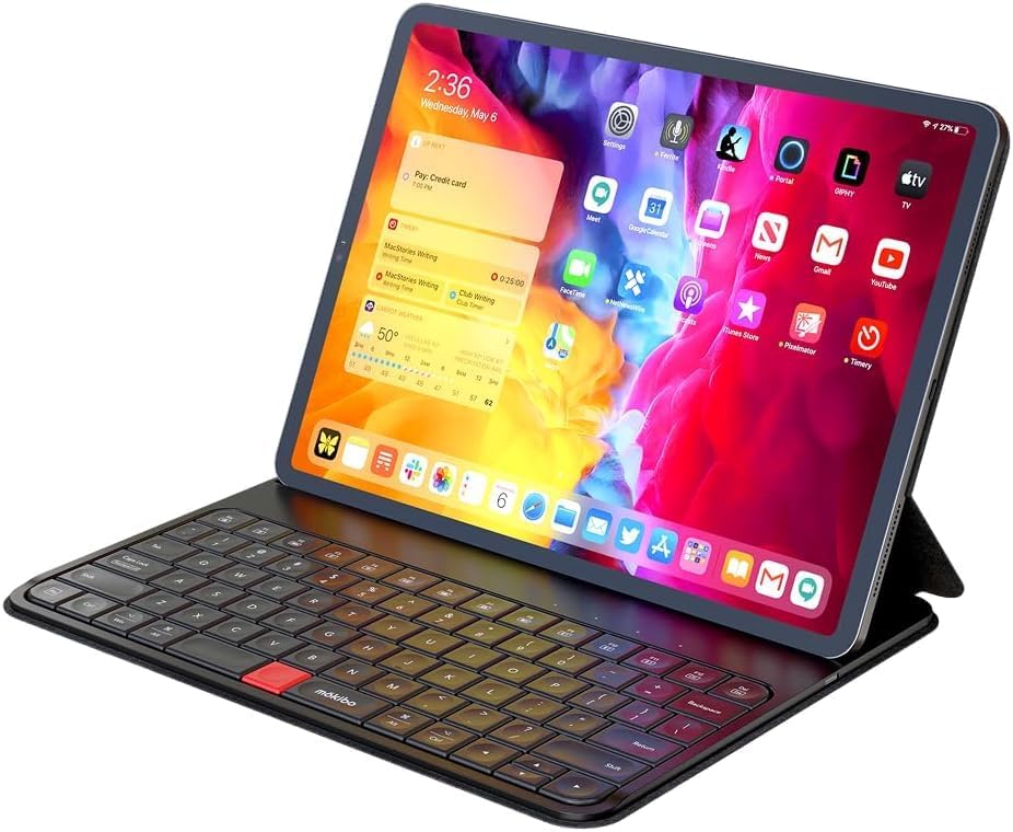 MOKIBO Fusion Keyboard, iPad Pro 12.9" Case, Wireless Touchpad Keyboard with Built-in Trackpad, Bluetooth