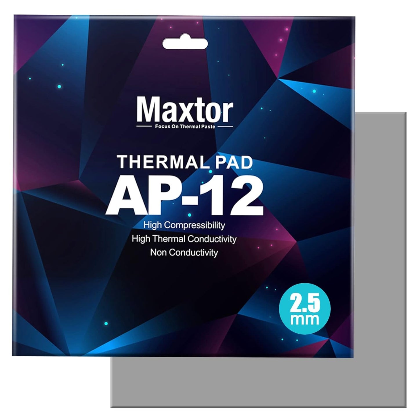 Silicone Thermal Pads 14.8 W/mK, 120x120x2.5mm - Highly Efficient Heat Resistant Non Conductive Heatsink Cooling Pads, Ideal for Laptop/SSD/CPU/IC/LED Coolers