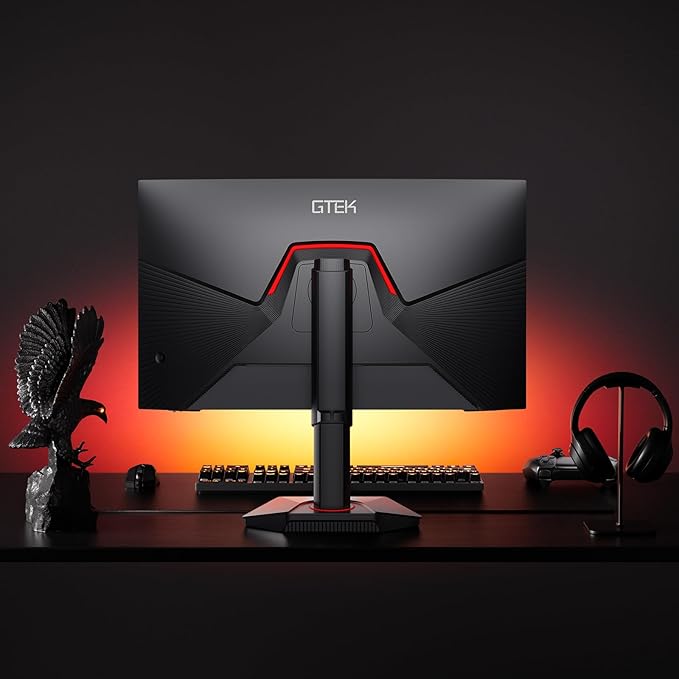 GTek 27 inch 320Hz 300Hz Gaming Monitor, Frameless 2K QHD 2560X1440P Fast IPS Computer Monitor, 1ms MPRT, FreeSync, 95% DCI-P3, HDR 400,DisplayPort/HDMI, Height Adjustable- Q2732P