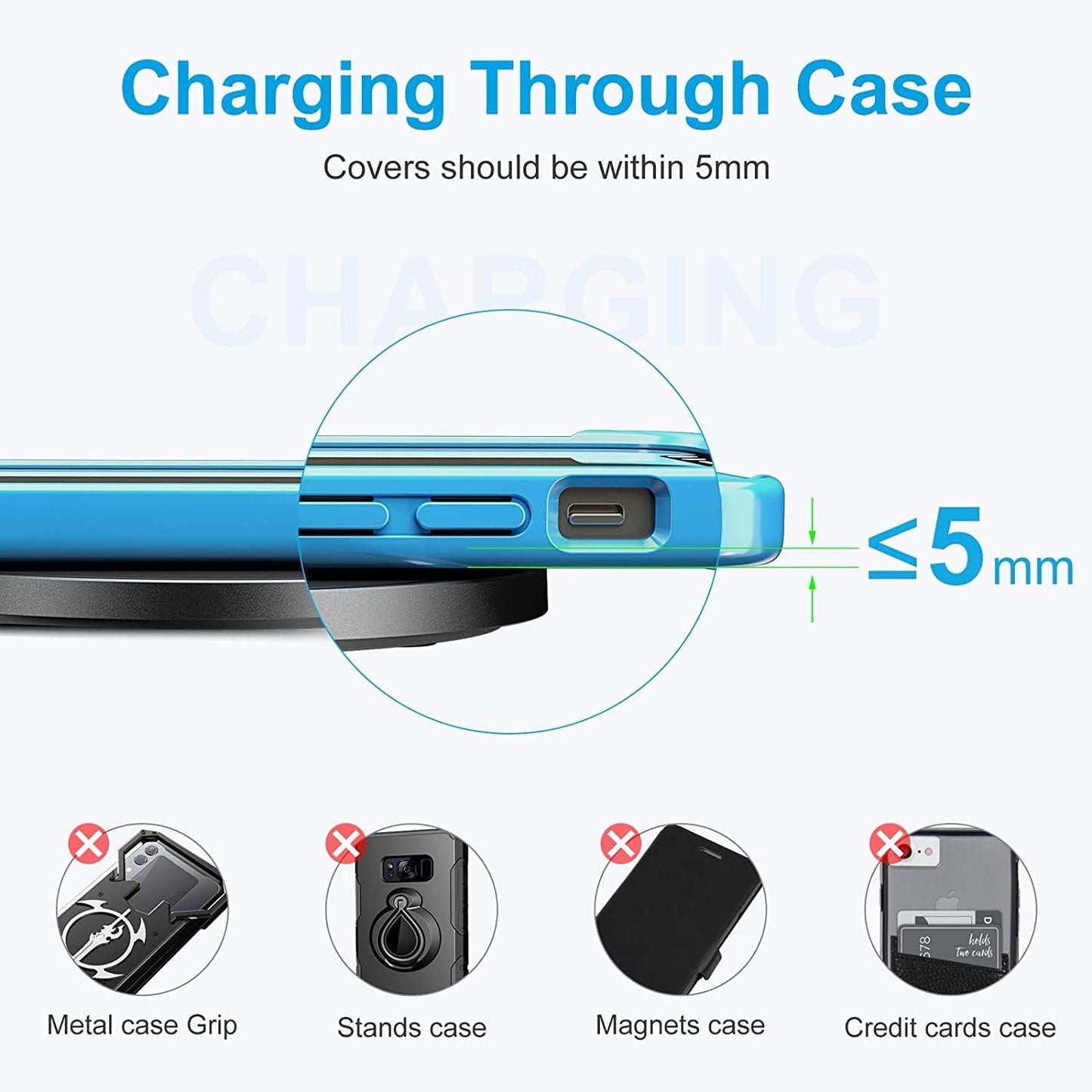 20W Fast Wireless Charger Pad,Wireless Phone Charging Station Compatible with iPhone 16/15/14/13/12/11/SE/X/AirPods,Fast Charge for Samsung Galaxy S25/S24/S23/S22/Note/Buds/Buds +,Pixel,LG G8/7