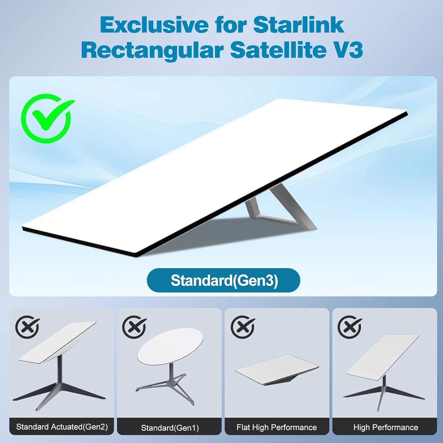 32.8FT Starlink-Cable Gen 3,Replacement-Ethernet-Cable, Satellite Internet Accessories & Extension-Cable for Star Link V3 Dish and Router