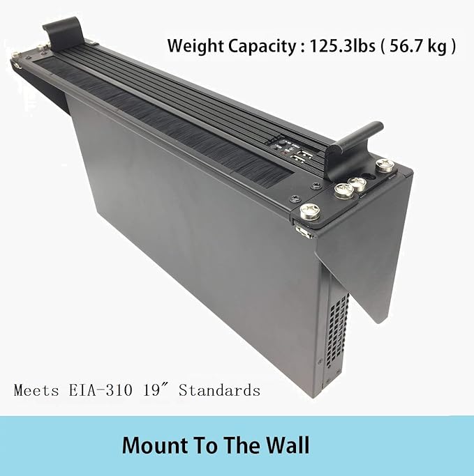 JINGCHENGMEI 19 Inch 2U Heavy Duty Vertical Wall Mountable Rack and 125 lb Wall Mountable Server Rack (1)