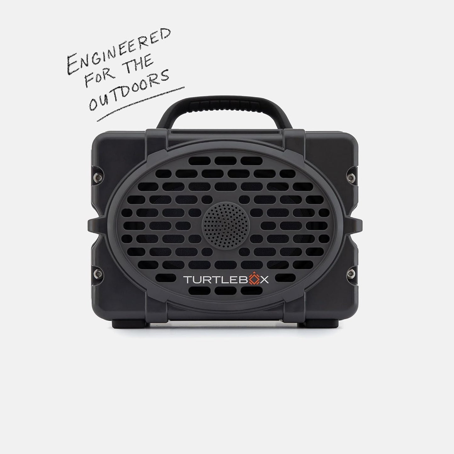 Turtlebox Original Gen 3: Portable Outdoor Bluetooth Speaker – Ultra-Loud (120dB), Waterproof (IP67), Rugged, Impact-Resistant, 3-Day Battery | Party Mode: Unlimited Pairing Stereo, Gray/Gray