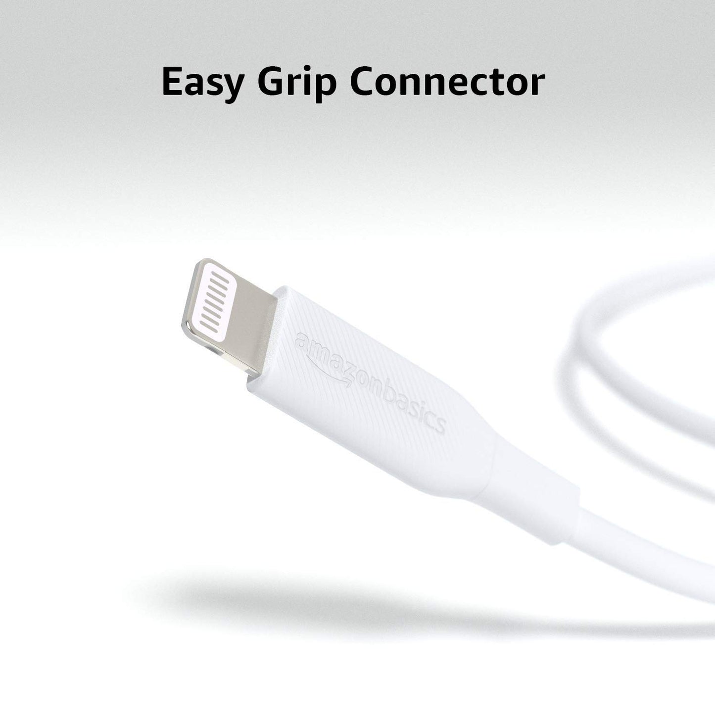 Amazon Basics USB - C to Lightning ABS Charger Cable, MFi Certified Charger for Apple iPhone 14 13 12 11 X Xs Pro, Pro Max, Plus, iPad, 6 foot, White