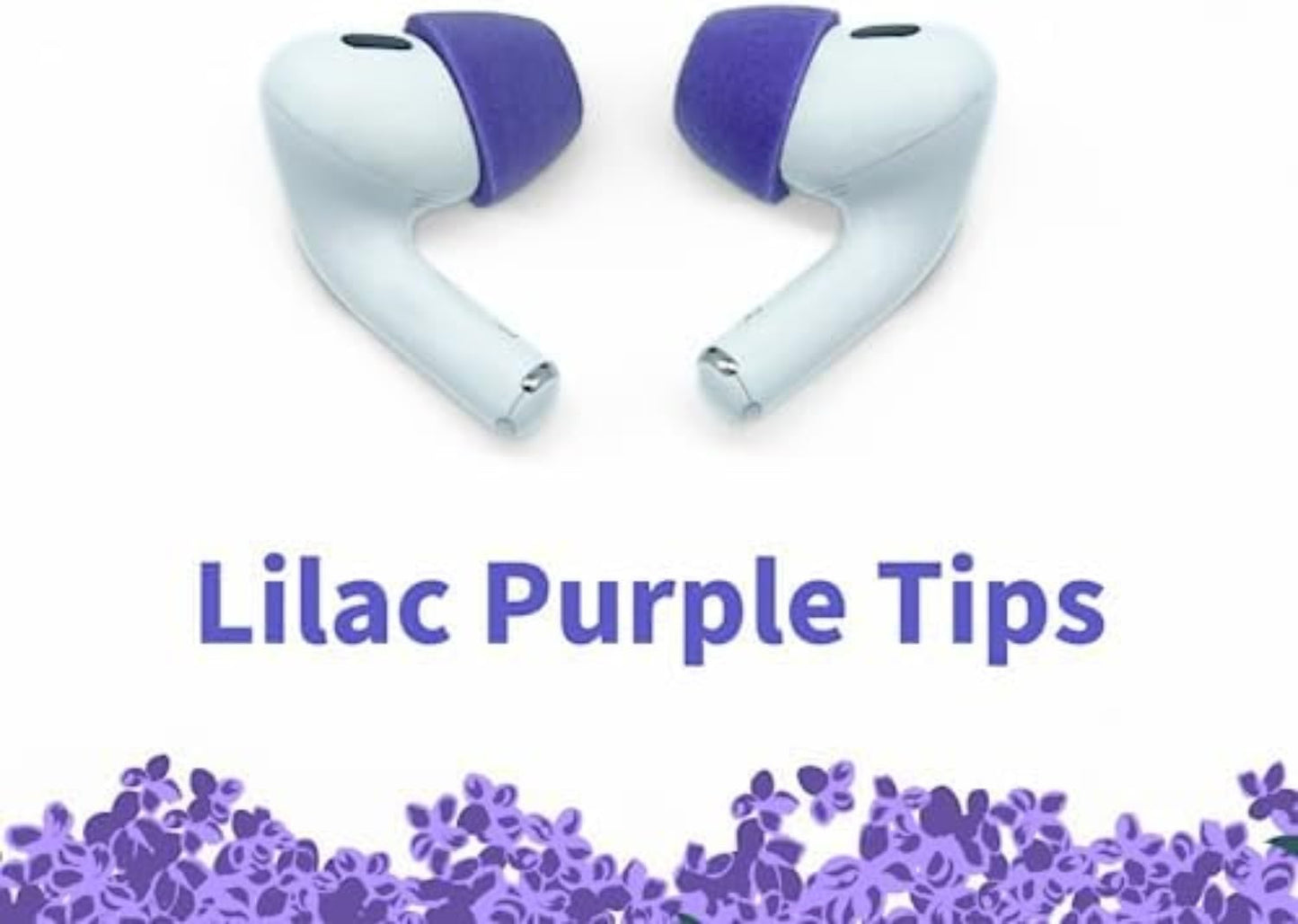 Comply Memory Foam Replacement Earbud Tips for Apple AirPods Pro 1 & 2 | Ultimate Comfort, Secure Fit, Superior Noise Isolation | Anti Slip, Prevent from Falling Out | Purple, Large (3 Pairs)