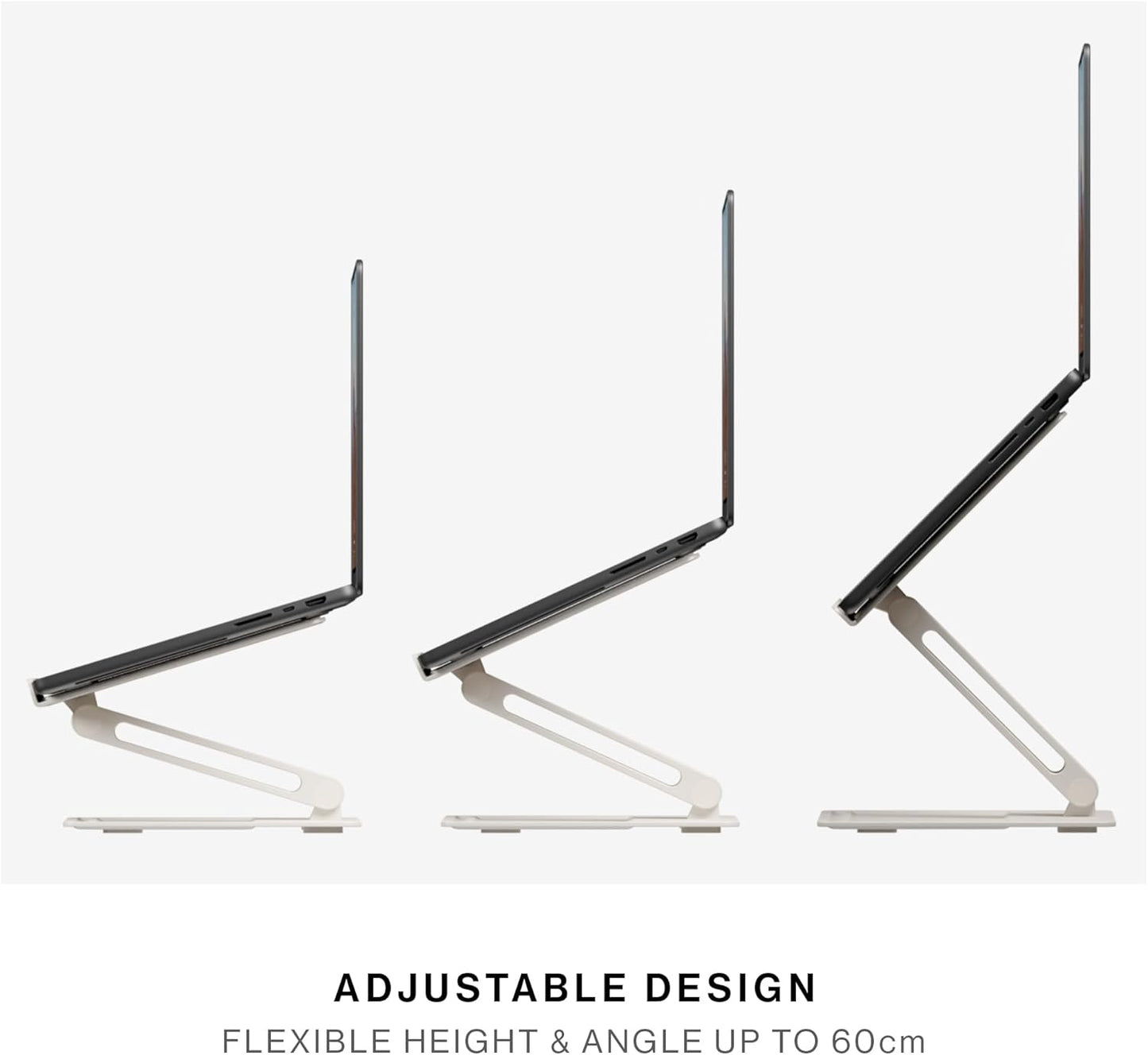 Native Union Desk Laptop Stand – Height Adjustable Ergonomic Computer Stand – Compatible with MacBook Air/Pro, iPad, Dell, HP, Lenovo, Microsoft Surface & Laptops & Tablets Up to 5kg (Black)