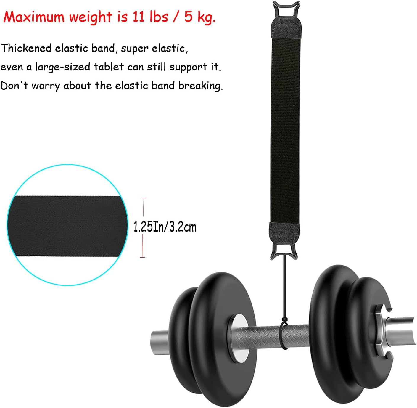 2 Pack Tablet Hand Strap, Versatile Lightweight Finger Grip for 9-11 Inch Tablet, Kindle, iPad Pro/Air