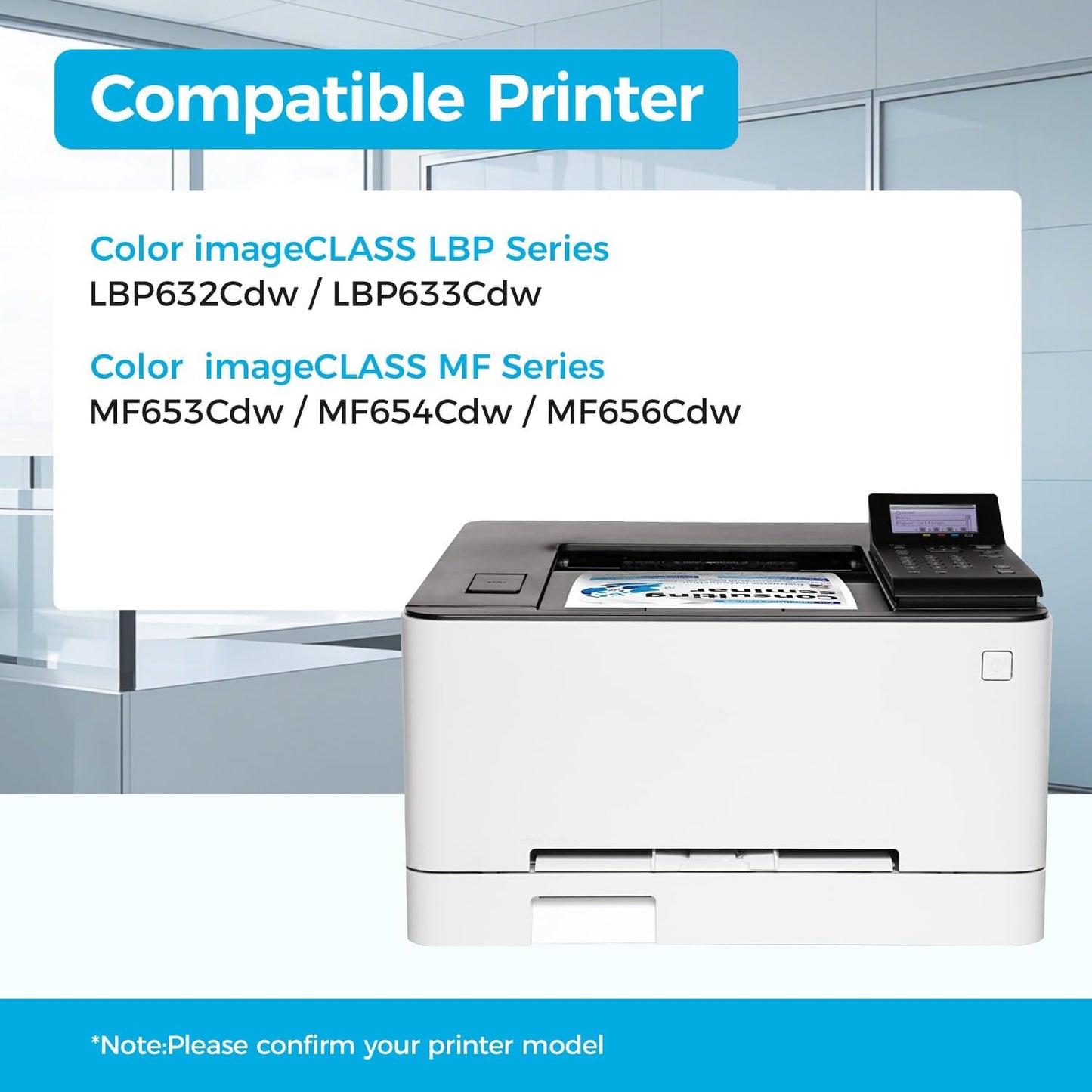 067H Toner Cartridge Black 2-Pack with Chip High Capacity Replacement for Canon 067 067H Toner Compatible with Color ImageClass LBP633Cdw LBP632Cdw MF652Cdw MF653Cdw MF654Cdw MF656Cdw Laser Printer