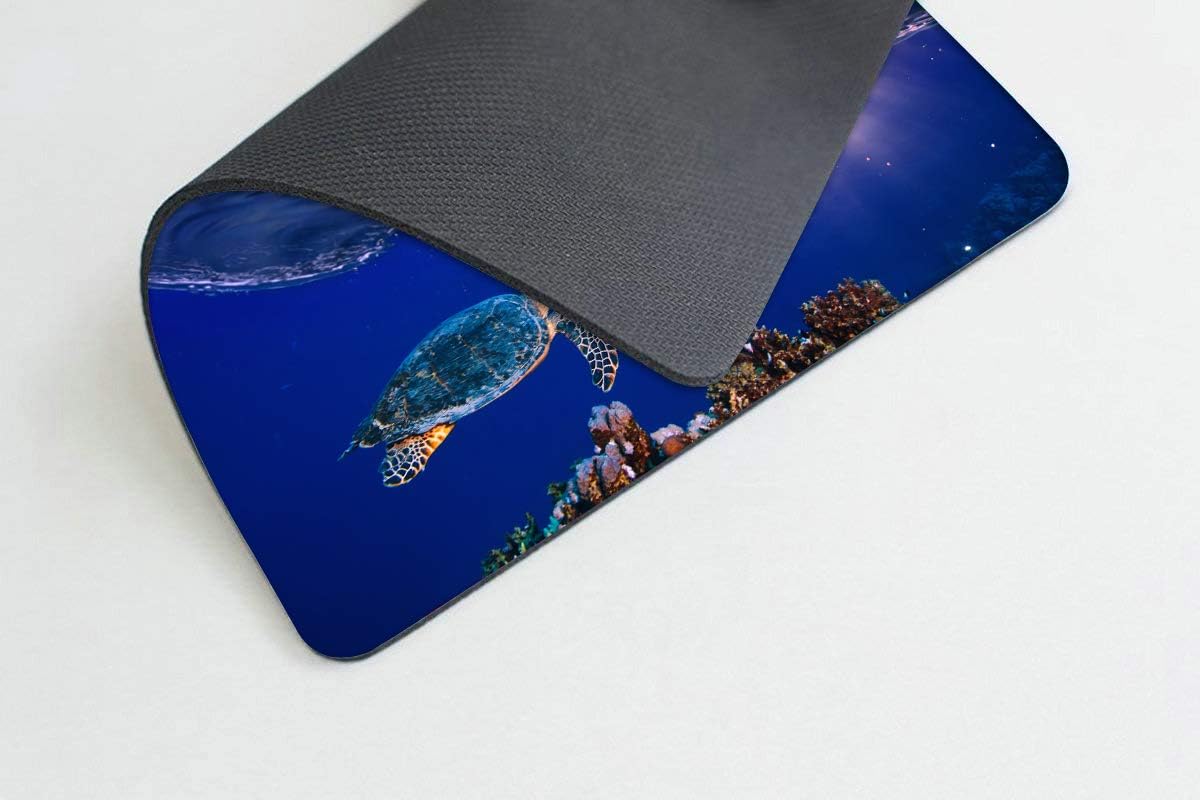 Sea Turtle Mousepad Non-Slip Rubber Base Mouse Pads for Computers Laptop Office Desk Accessories Mouse pad (Sea Turtle, 1pc)