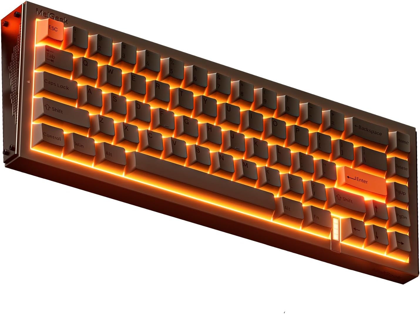 MelGeek REAL67 Wired Keyboard, Gaming Keyboard with RGB, Special Magnetic Switches, Rapid Trigger, Hot-Swappable, Snap Tap & Adjustable Actuation, Online HIVE Custom (Silicon-Gray)