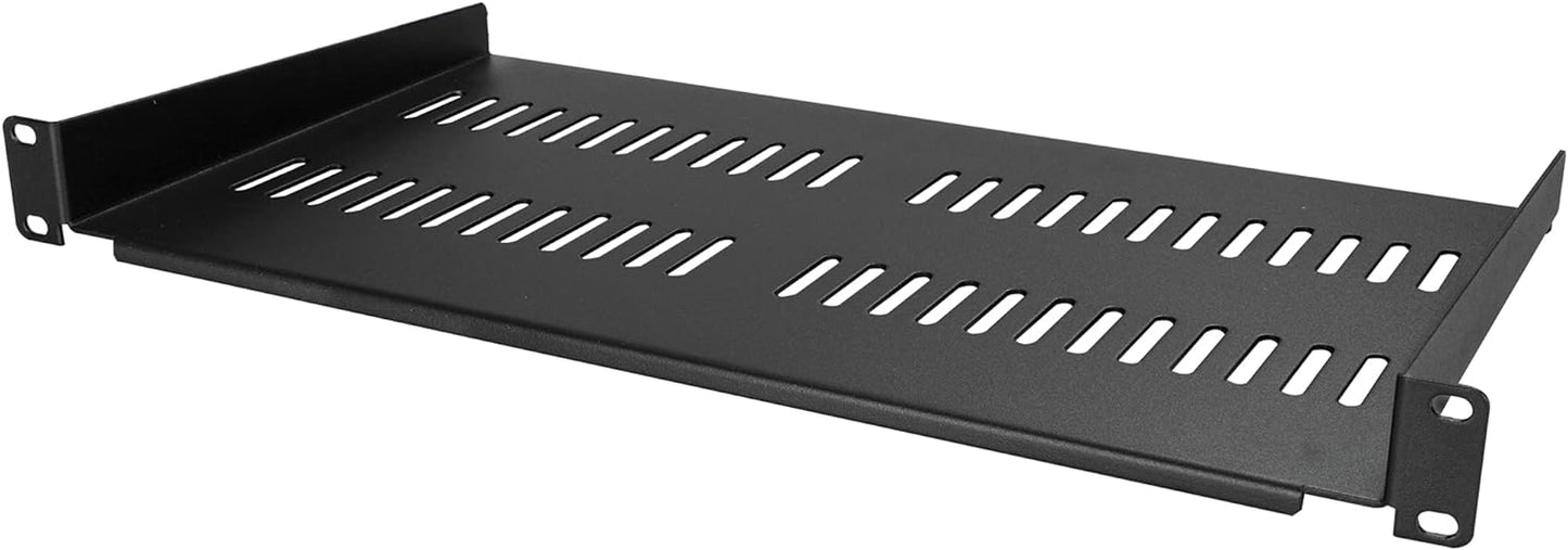 StarTech.com 4U Wall Mount Network Rack & 1U Server Rack Shelf & 8 Outlet Horizontal 1U Rack Mount PDU Power Strip