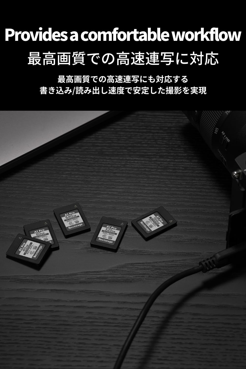 Nextorage Japan CFexpress Type A Card NX-A1PRO 160GB VPG 400 Urtla Fast Read 950MB/s Write 950MB/s