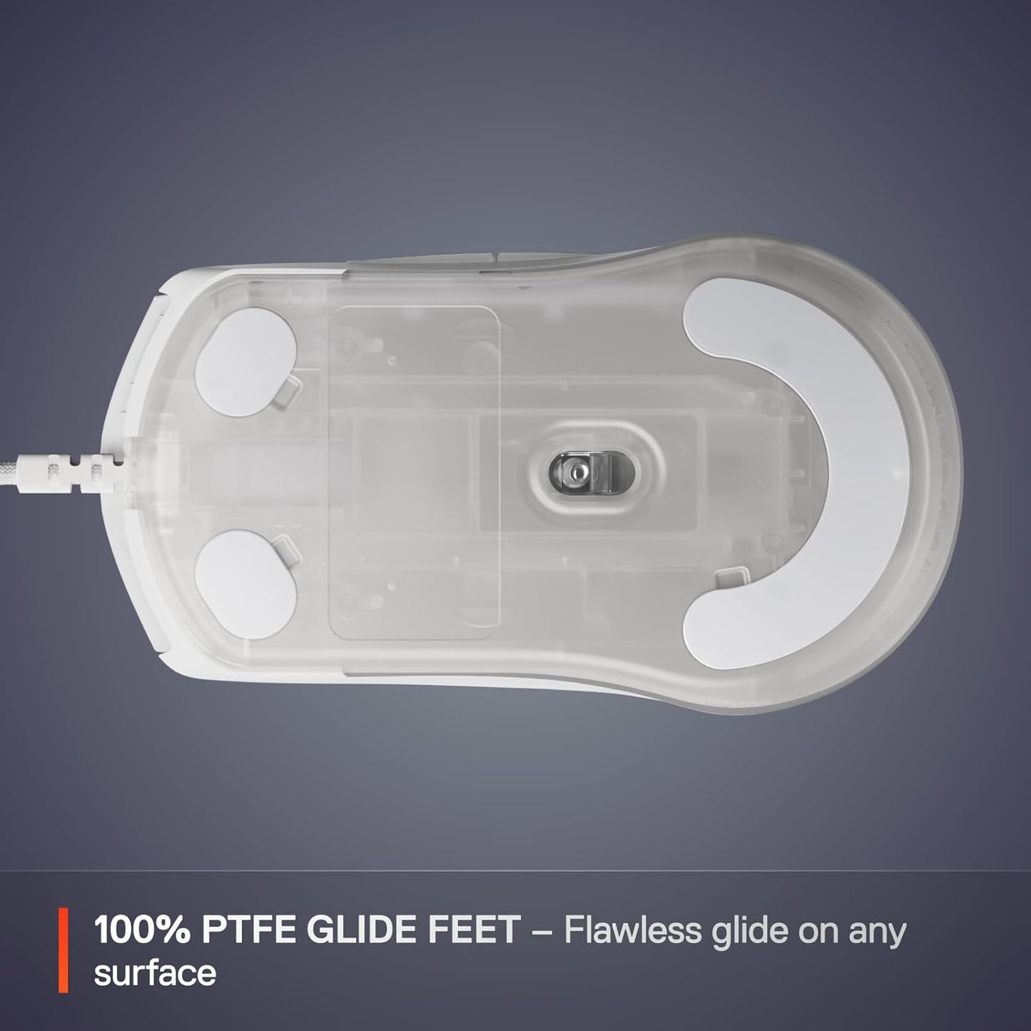 SteelSeries Rival 3 Gen 2 Gaming Mouse — 8500 DPI TrueMove Core Optical Sensor — 60 Million Click Durability — Low Latency — 77g Lightweight — 100% PTFE Feet — RGB — White