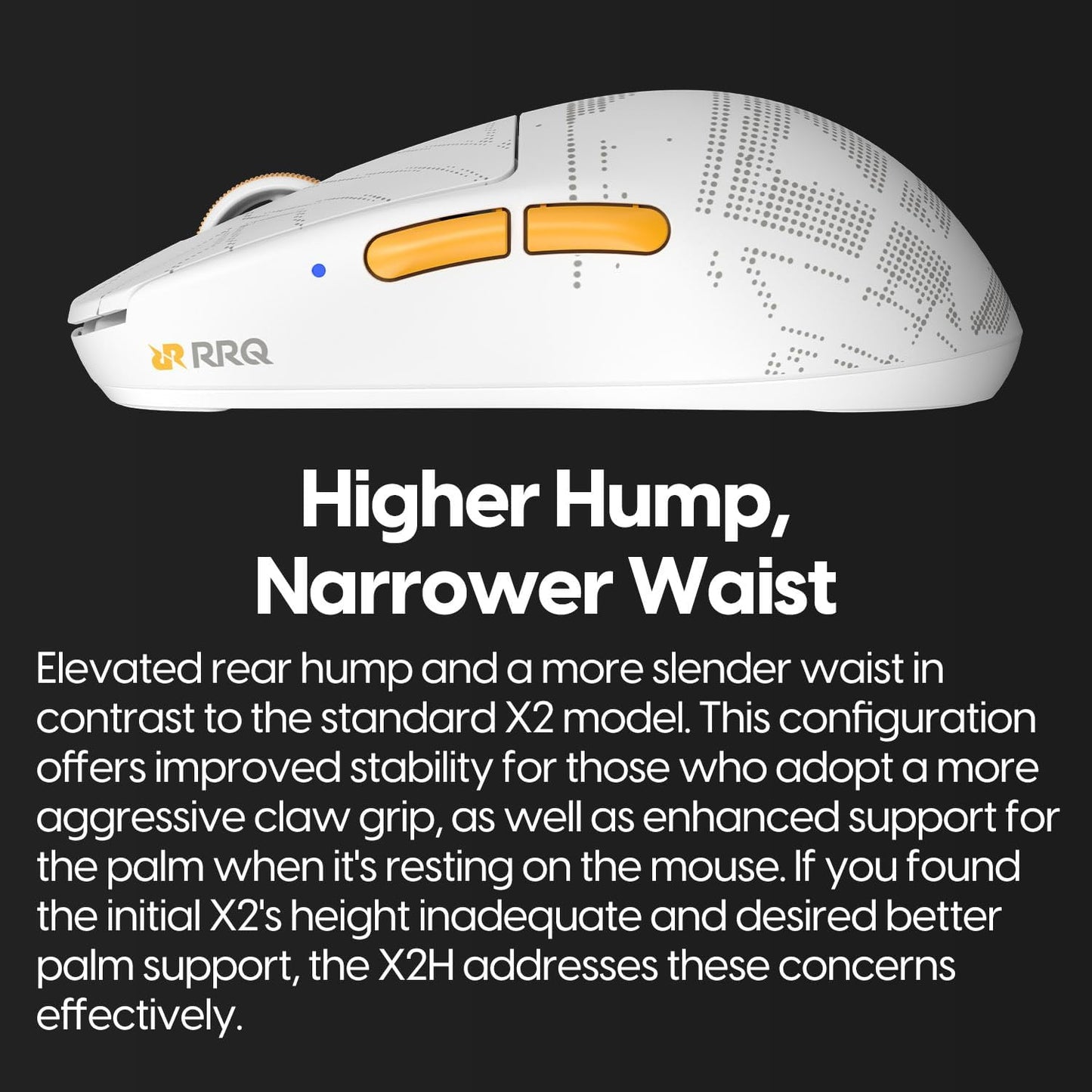 Pulsar x RRQ X2H Wireless Gaming Mouse, Limited Color Edition, Ultra Lightweight 1.90 oz (54 g), Symmetrical, Optical Switch, 26000 DPI, PAW3395 Sensor (Medium, RRQ Edition)