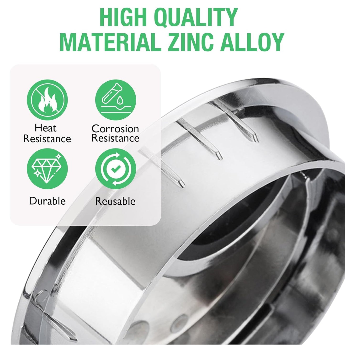 1 Pcs Desk Grommet 2" / 50 mm, Desk Cord Hole Cover, Cable Grommet Metal Zinc Alloy Materilal, Desk Hole Grommet for Home & Office Pc, Detachable Cable Cord Organizer-Flat Black