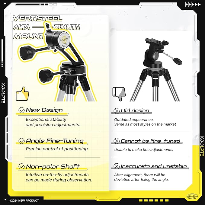 Telescope, 90mm Aperture 700mm with Vertisteel AZ Mounting Slow-Motion Mount, High Power for Astronomy Enthusiasts, Easy for Kids, with Carry Bag, Wireless Remote Control, Phone Adapter,White