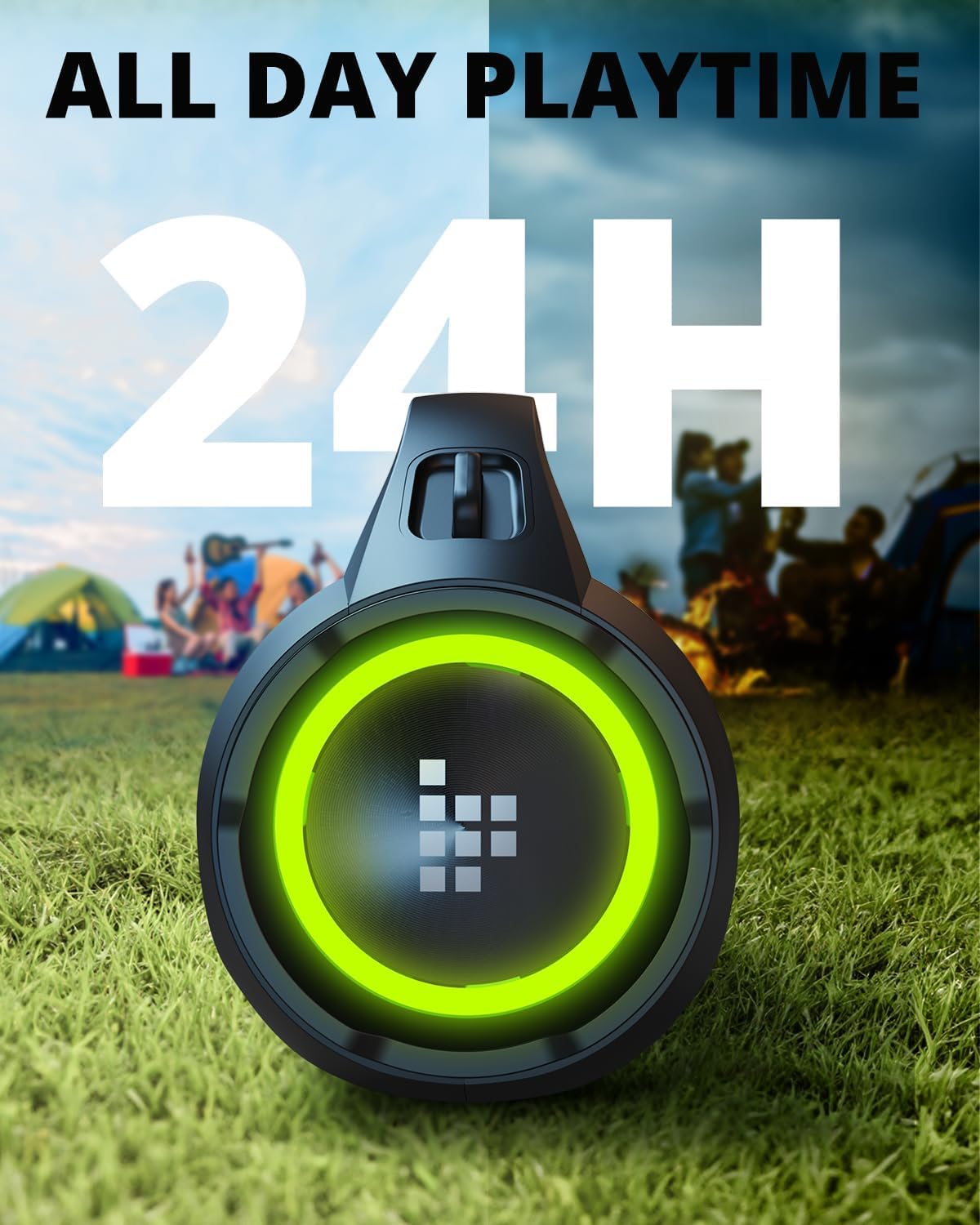 Tronsmart Bang SE Portable Bluetooth Speaker, Colorful LED and 40W Wireless Stereo to Infuse Your Party, Ultra Lightweight Portable Design and IPX6 Waterproof, Suitable for Party/Outdoor/Travel