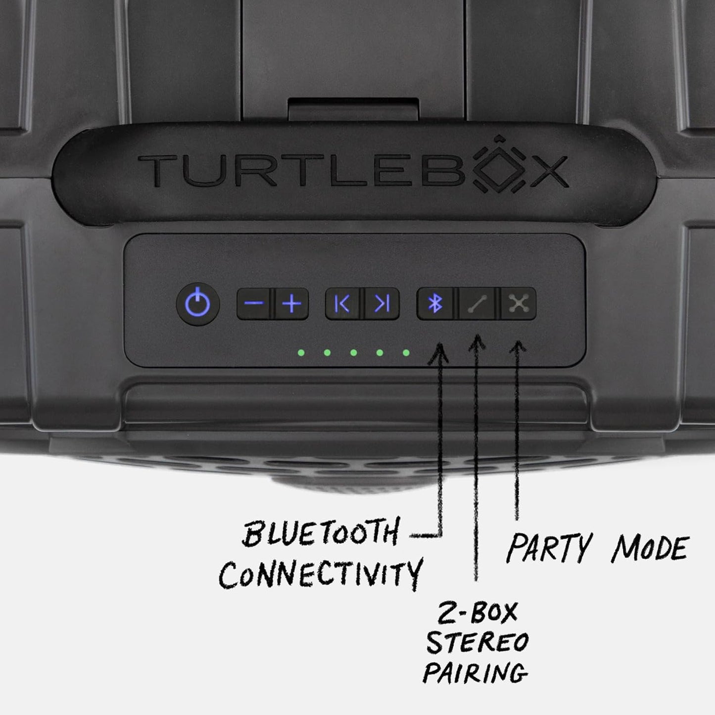 Turtlebox Original Gen 3: Portable Outdoor Bluetooth Speaker – Ultra-Loud (120dB), Waterproof (IP67), Rugged, Impact-Resistant, 3-Day Battery | Party Mode: Unlimited Pairing Stereo, Gray/Seafoam